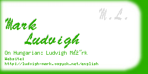 mark ludvigh business card